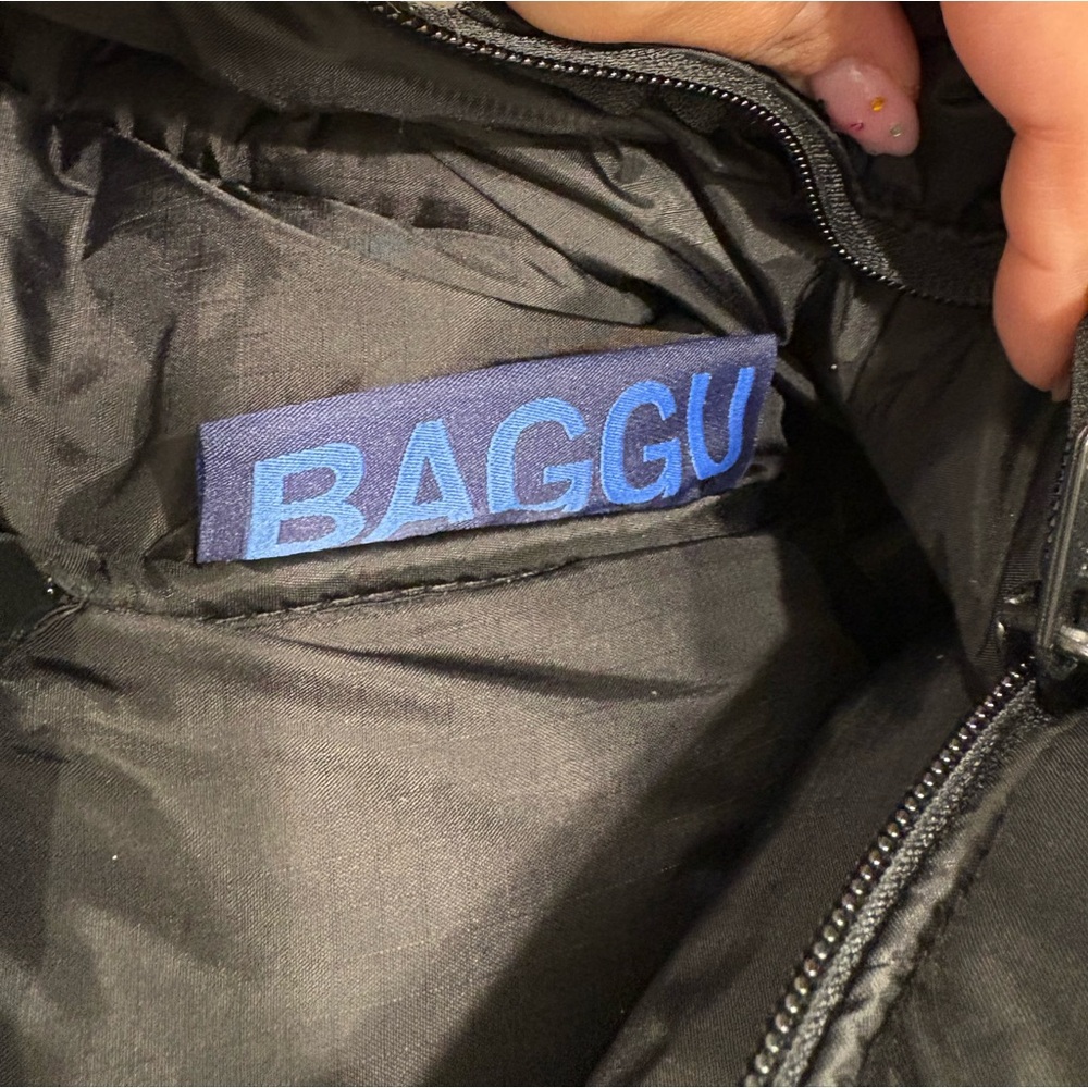 BAGGU Black Puffer Tote Bag - Picture 3 of 7